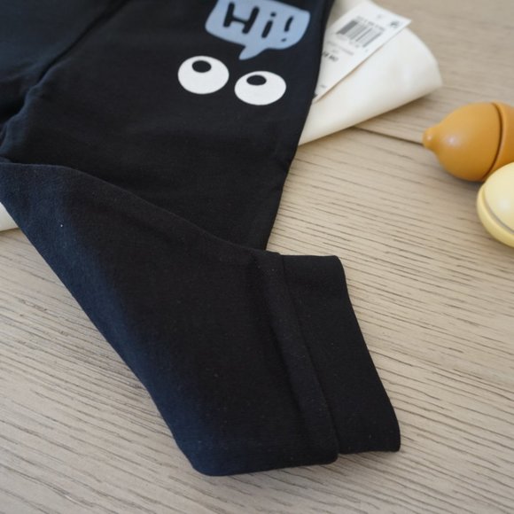 Baby, Toddler Black Pants, Sweat pants, Toddler Joggers, For 18 - 24 Months - Picture 2 of 5